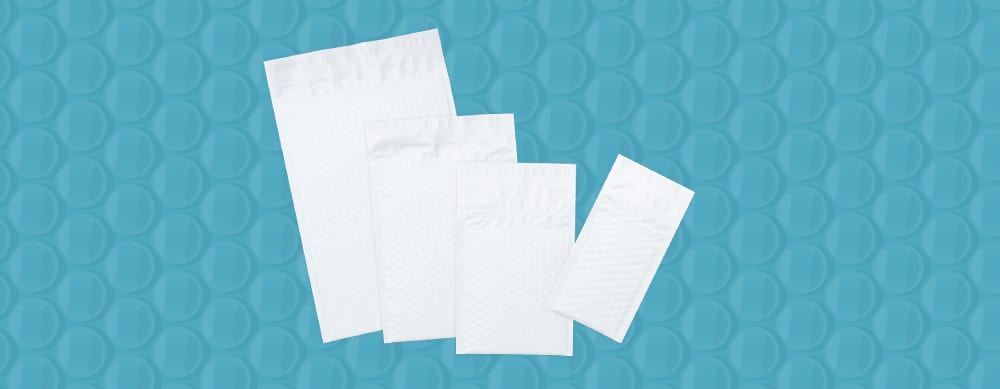 Recycled bubble mailers reusable eco-friendly