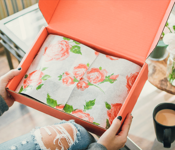 Custom Printed Tissue Paper in a Box