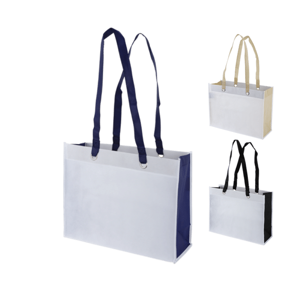 Dualis Non-Woven Tote Bags all colors Duo-Tone Two Colors Reusable Shopping Bag Gift Bag