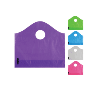 Recycled frosted superwave plastic bags colorful shopping bags