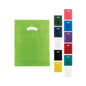 die cut handle super gloss plastic shopping bags