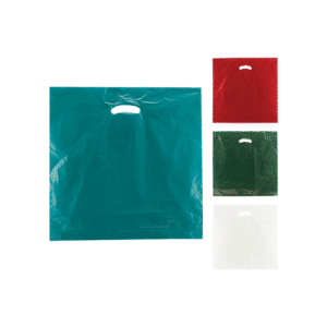die cut handle super gloss plastic shopping bags
