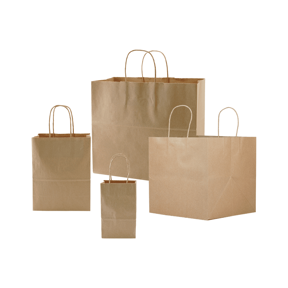 Natural Kraft Shopping Bags