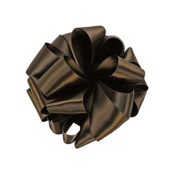 Double-Face Satin Ribbon Brown