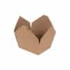 Natural Kraft #1 Innobox Takeout Box open with flaps
