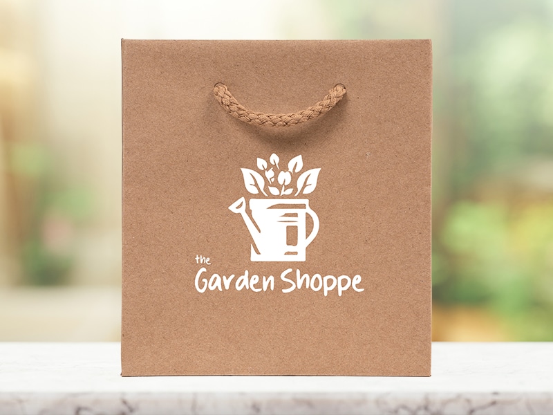 custom kraft eurotote shopping bags