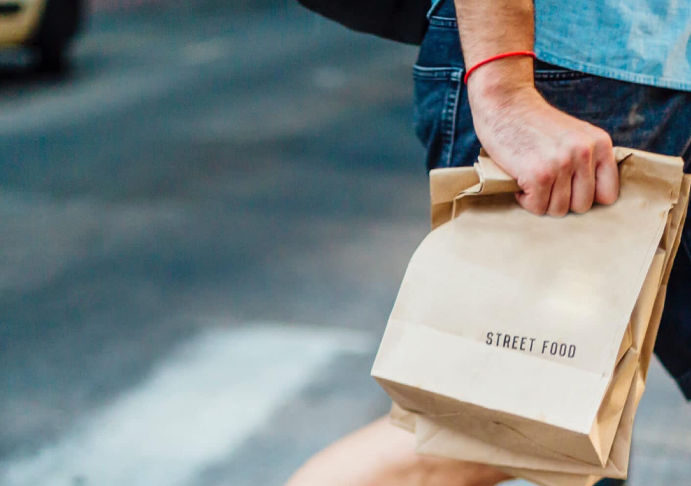 Recycled paper grocery bags