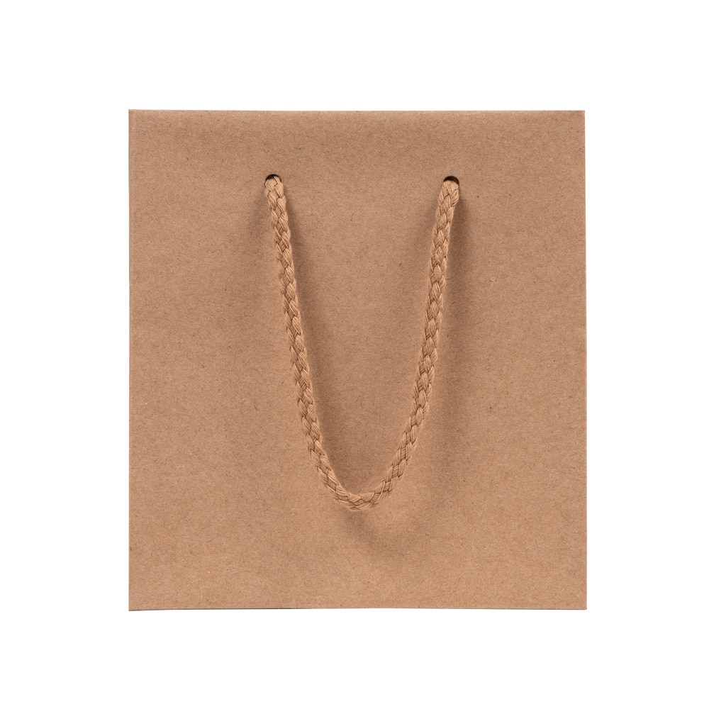 Natural Kraft Mini Eurotote Bag – 6 x 3.5 x 6.5 - Image 2