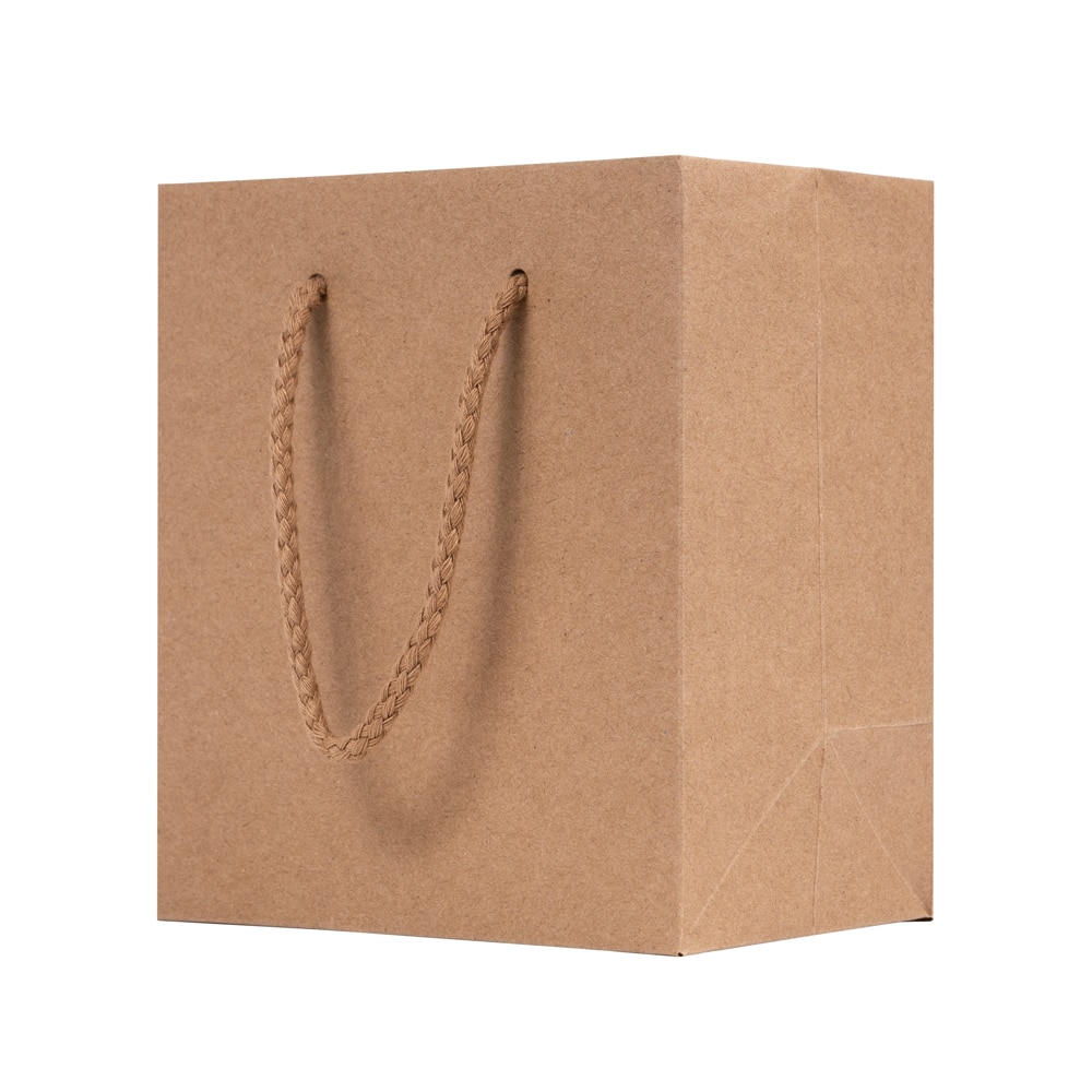 Natural Kraft Mini Eurotote Bag – 6 x 3.5 x 6.5