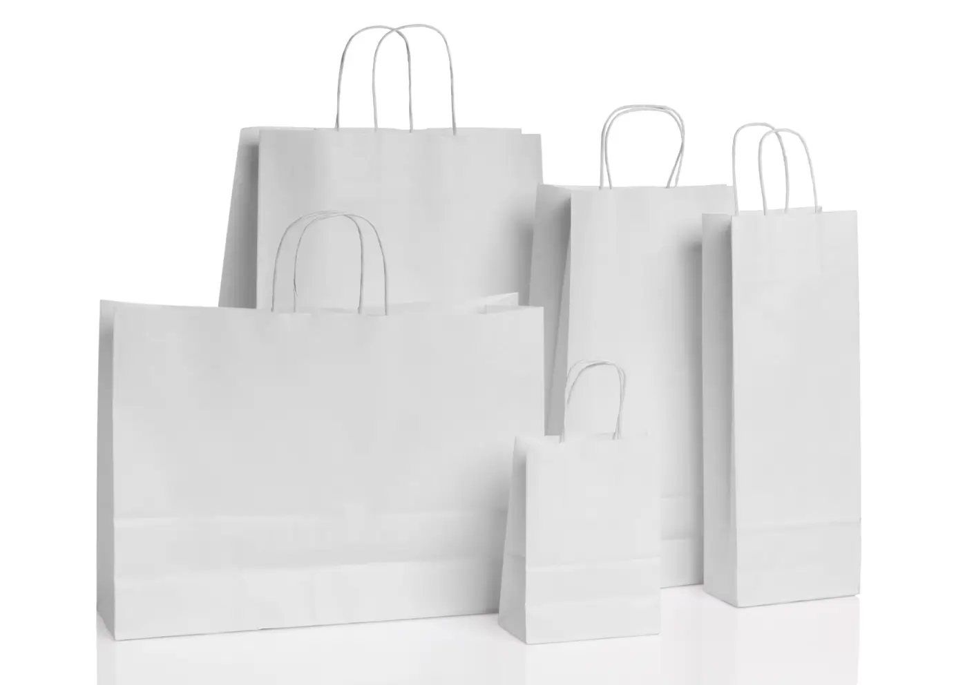 white paper bags